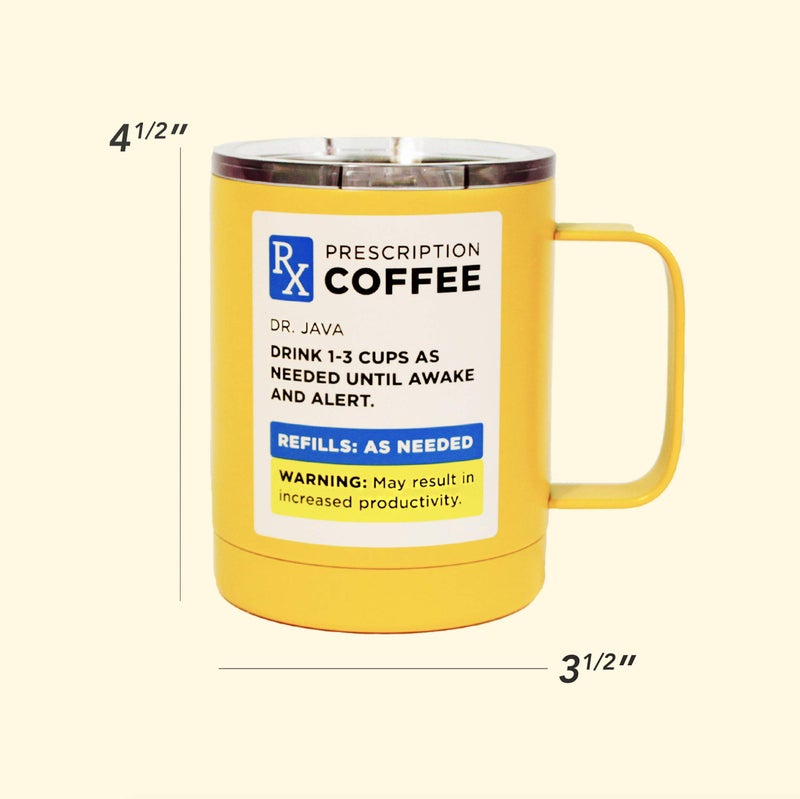 Wild Eye Designs Insulated Insulated Stainless Steel Double Wall Mug with Lid - RX Style 14 Fluid Oz - Image 4